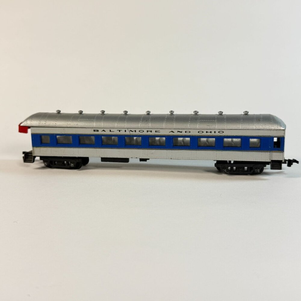 Baltimore & Ohio Passenger Train Car Blue & Silver Diecast Model